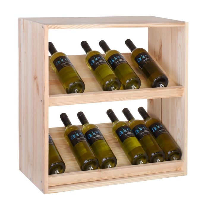 Etagère à vin 60 cm à 2 niveaux