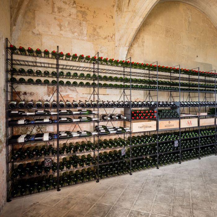 Système d´étagère à vin LA CAVE en métal, H 220 cm