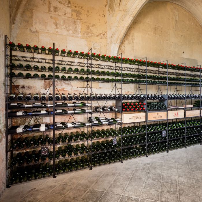 Système d´étagère à vin LA CAVE en métal, H 220 cm