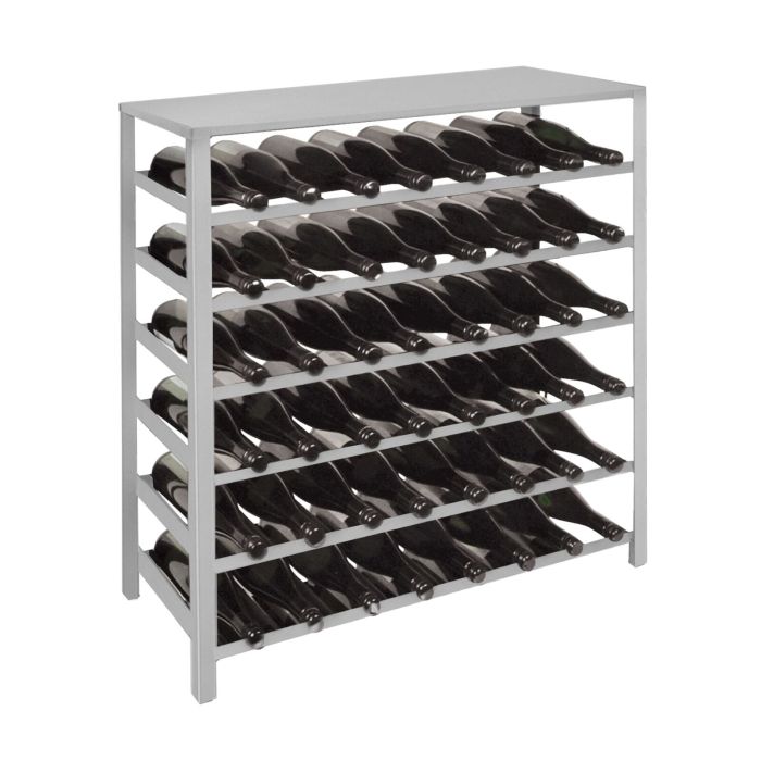 Etagère à vin en métal argenté BLACK PURE modèle 11