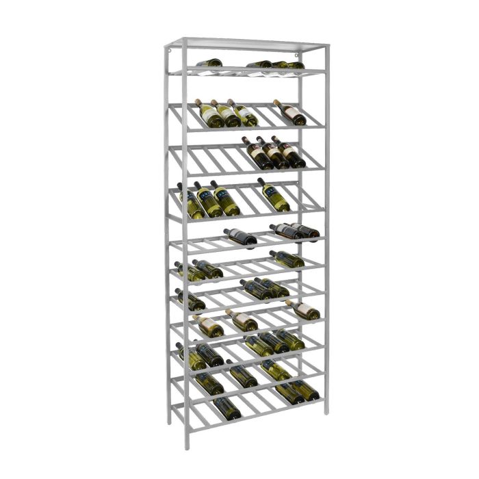 Etagère à vin en métal argenté BLACK PURE modèle 5