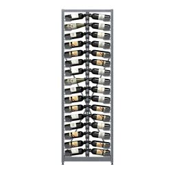 Étagère à vin en métal Xi, module de base à 16 niveaux