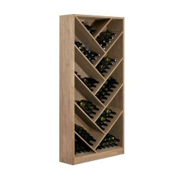 Étagère à vin PRESTIGE 11.1, chêne massif teinté