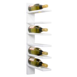 Étagère à vin murale PINOT, laquée en blanc