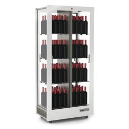 Armoire à vin TECA VINO, stockage vertical, blanc mat (version professionnelle)