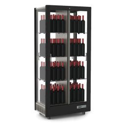 Réfrigérateur à vin TECA VINO noir, stockage vertical