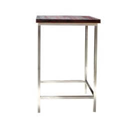 Table haute FESTINO, bordeaux