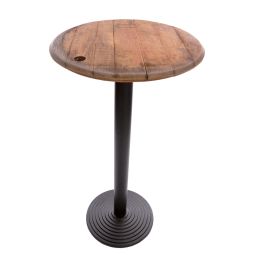 Table haute avec couvercle de fût ERETTA, H 112