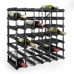 Étagère à vin TREND P22 cm en pin teinté noir, pour 42 btl.