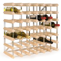 Étagère TREND en kit, pin naturel, pour 42 btl.