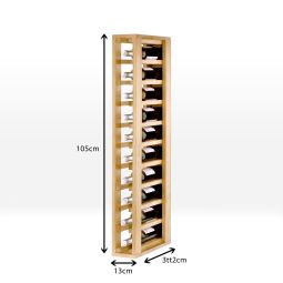 Étagère à vin PROVINALIA module 12, pin massif