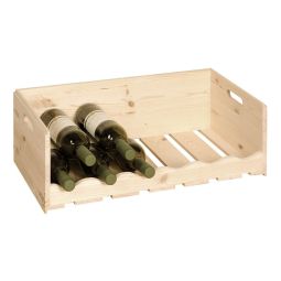 Versa oradea meuble range-bouteille. Meuble avec casier à vin, îlot de  cuisine avec étagères de rangement, avec un espace pour 8 bouteilles,  dimensions (h x l x l) 80 x 40 x 80 cm, bois, couleur: marron 21810044 -  Conforama