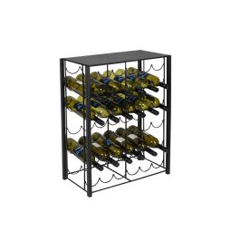 Étagère à vin RUSTIKO, en métal, pour 36 btl.