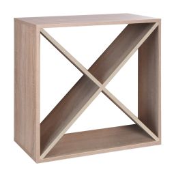 Étagère à vin 60 cm, module X-CUBE, chêne naturel