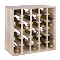 Étagère à vin 60 cm, module QUADRI, chêne naturel