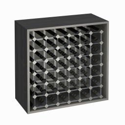 Module à casiers individuels pour 36 btl, finition frêne graphite